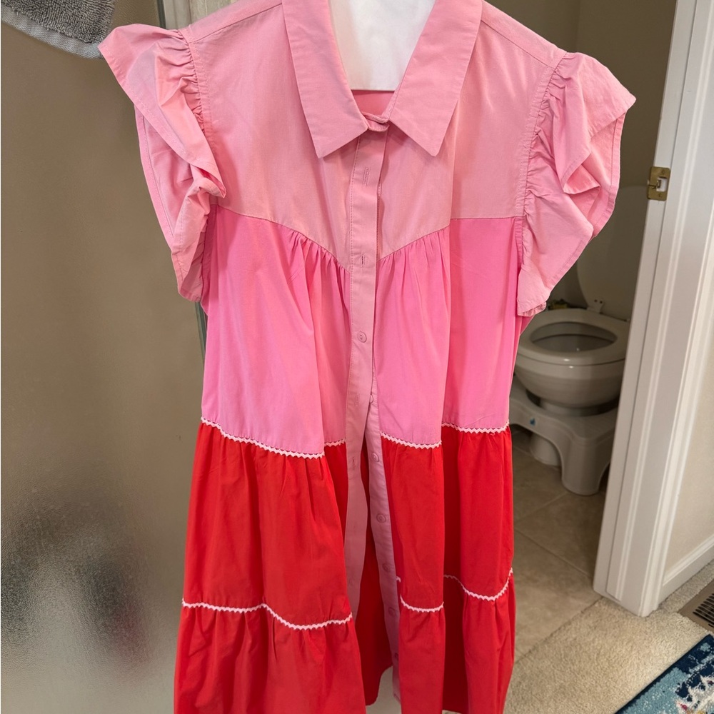 Baby Pink Ruffled Dress